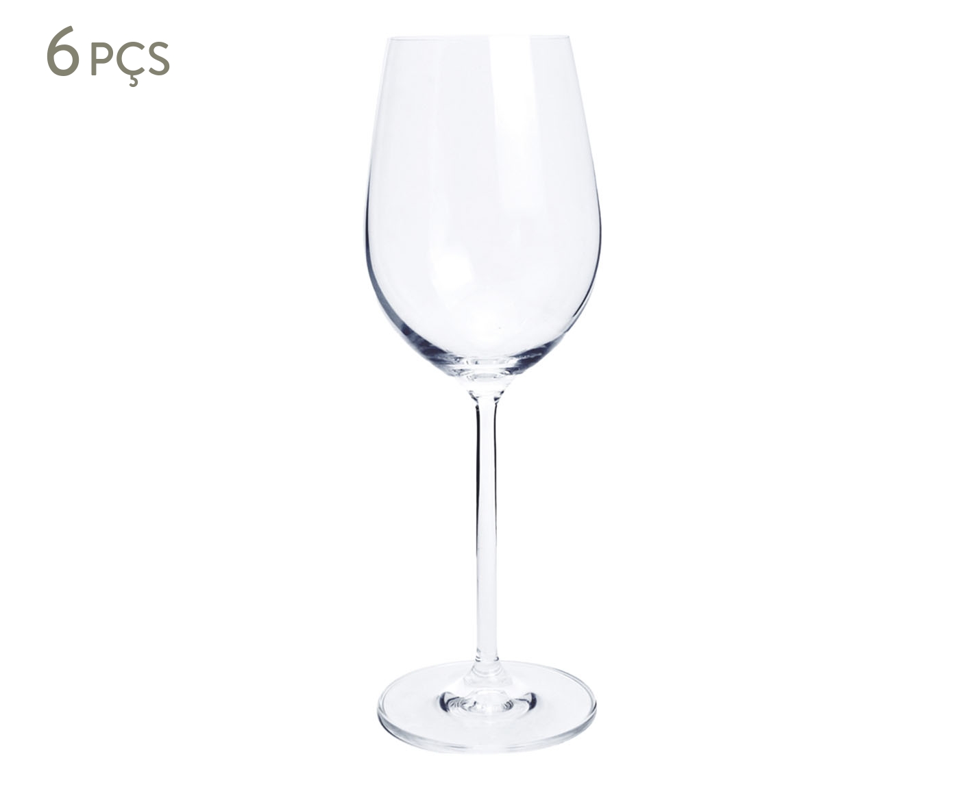 Jogo de Ta&ccedil;as Vinho Cristal Incolor - 510ml - image 0