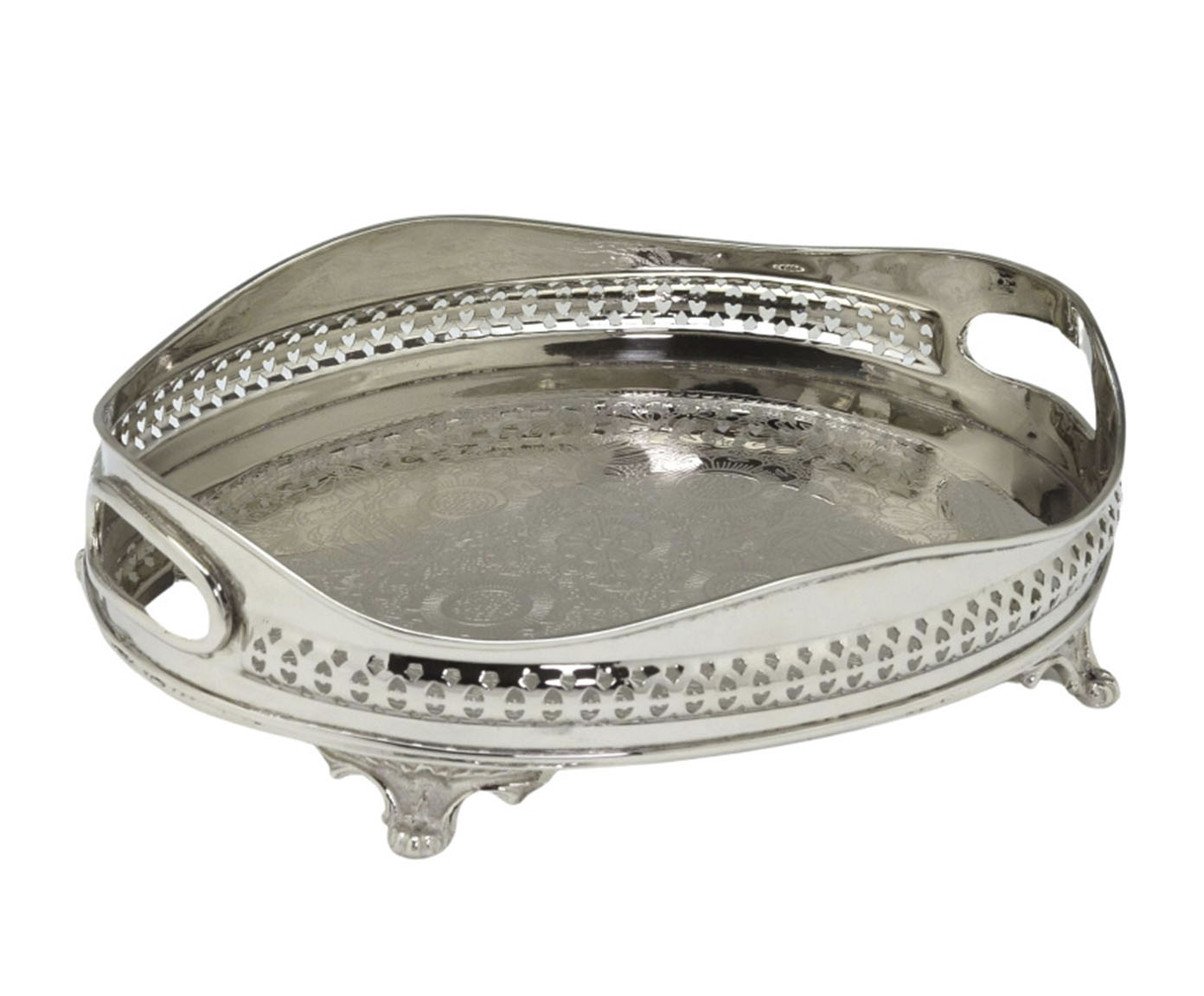 Bandeja Brooke em Metal - Prateado image number 0