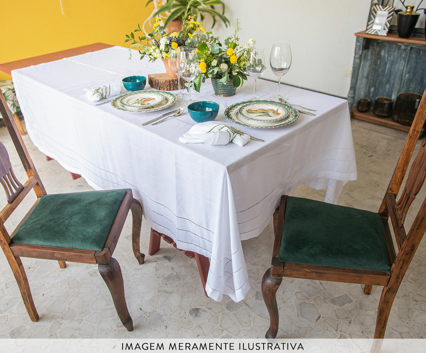 Toalha de Mesa Lattanzi Branco image number 1