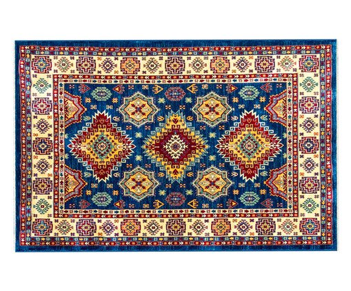 Tapete Kasakh Navy Bege image number 0
