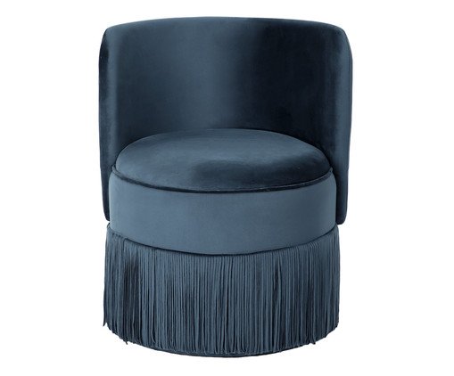 Poltrona Franja Simples - Azul image number 1