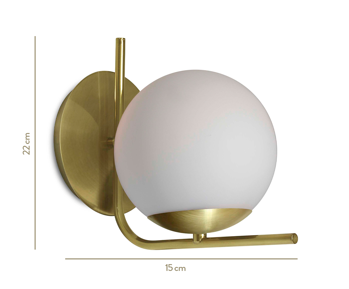 Arandela Madge Dourado - Bivolt image number 1