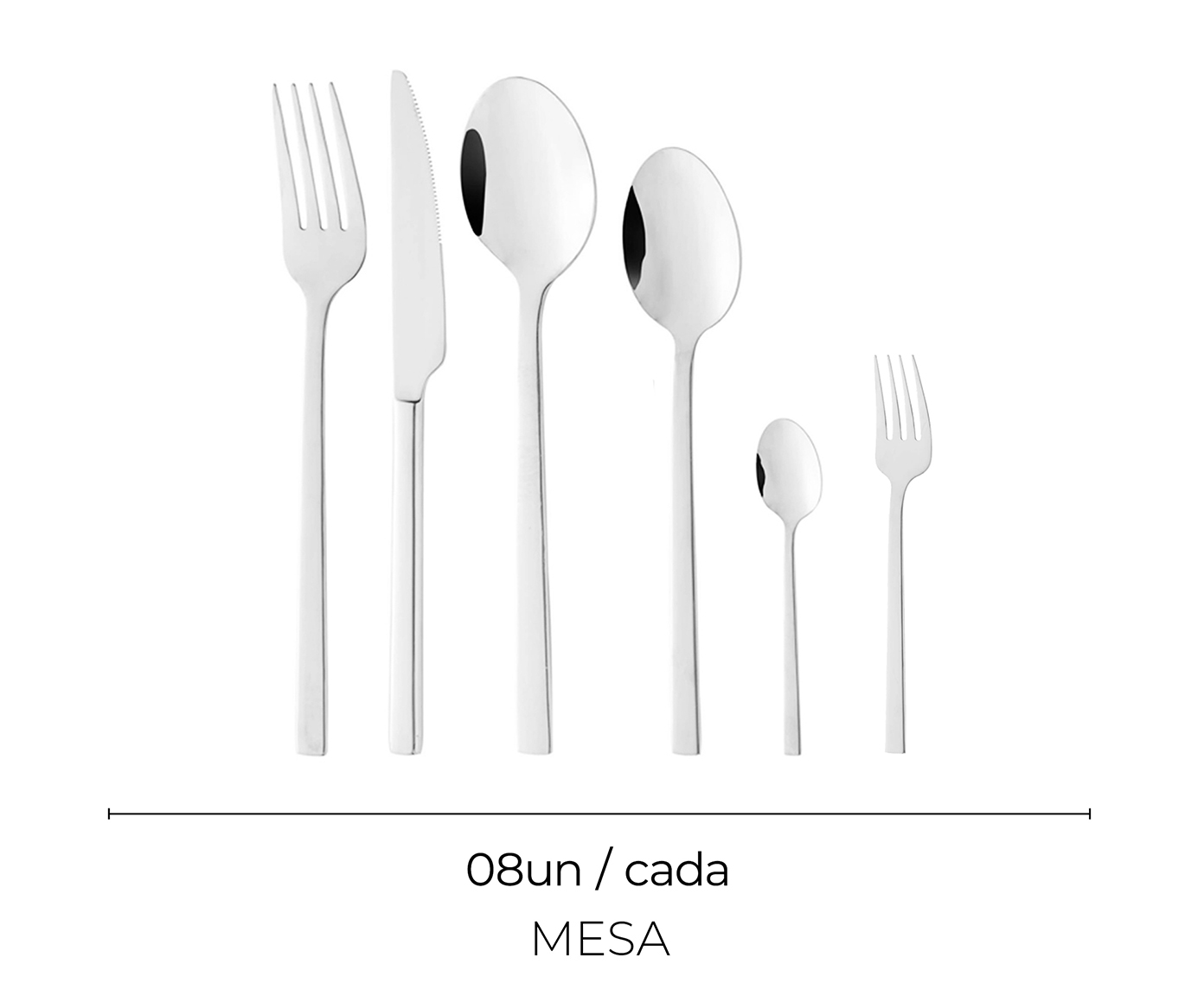Faqueiro de A&ccedil;o Inox Firenze - image 1