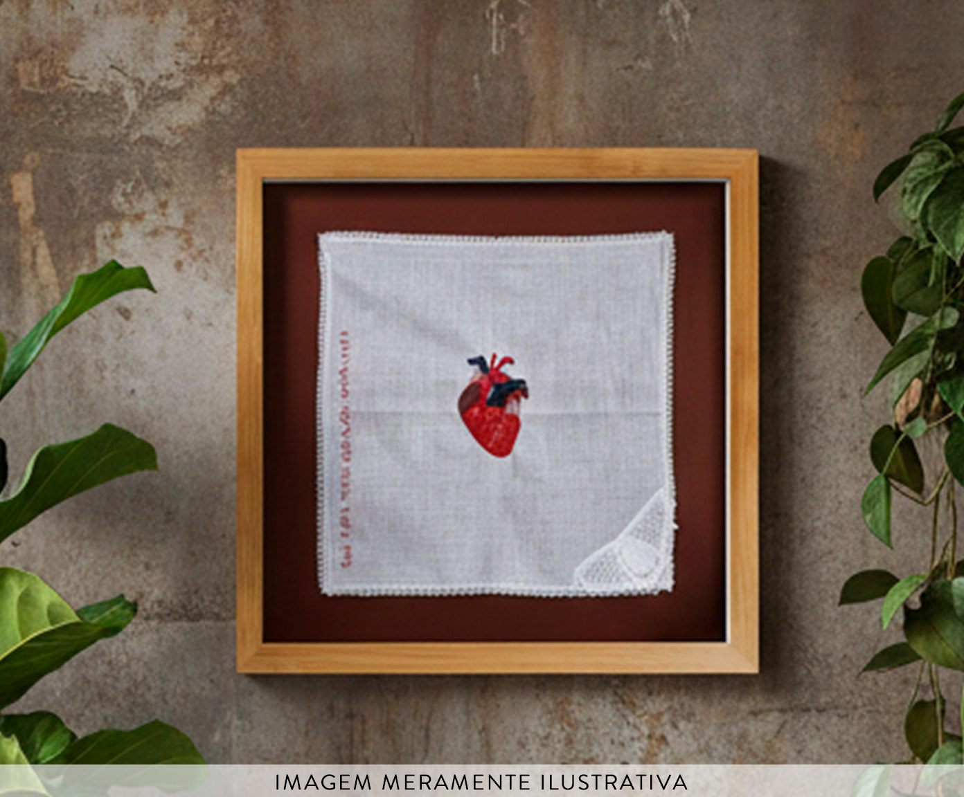 Quadro Decorativo Bordado Cura image number 6