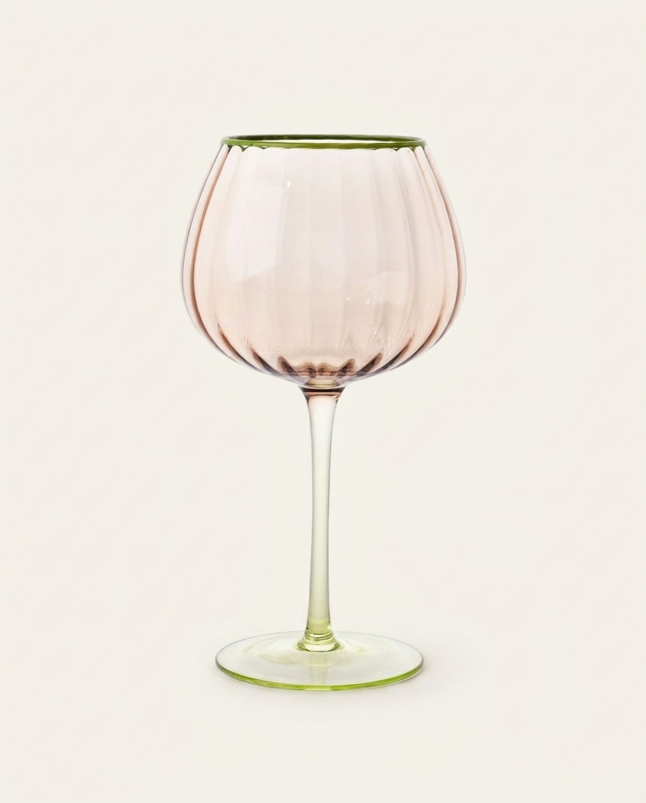 Ta&ccedil;a para Vinho &Iacute;ris Damasco e Verde - image 0