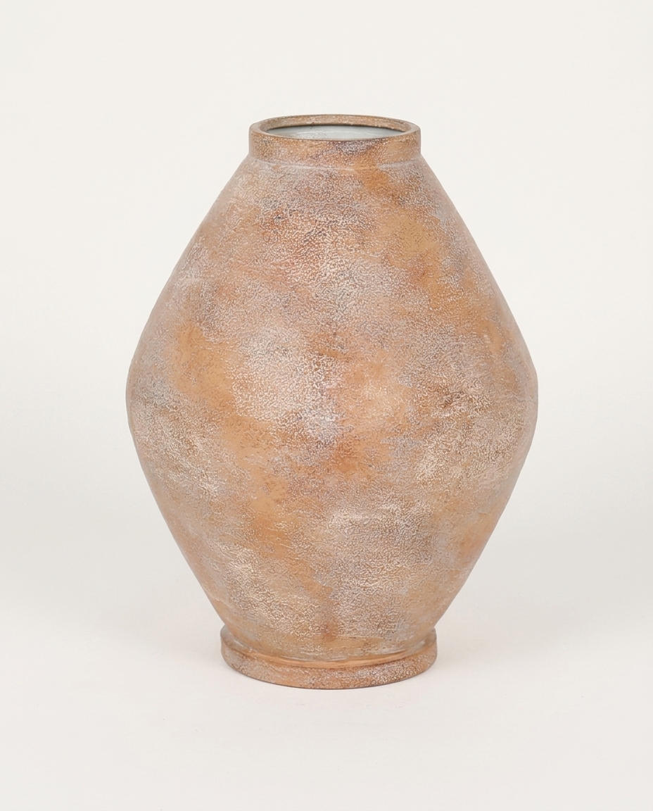 Vaso Farto em Metal Rosa - image 1