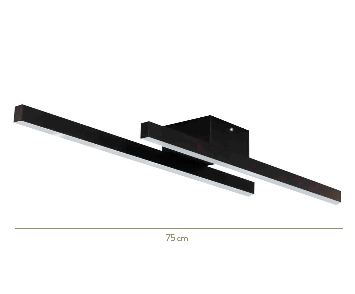 Plafon de Led Rossi Preto  - Bivolt image number 2