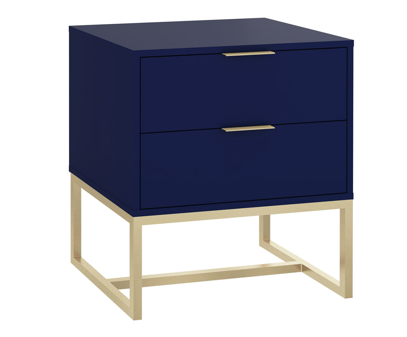 Mesa de Cabeceira Itzzon Azul e Champanhe - image 0