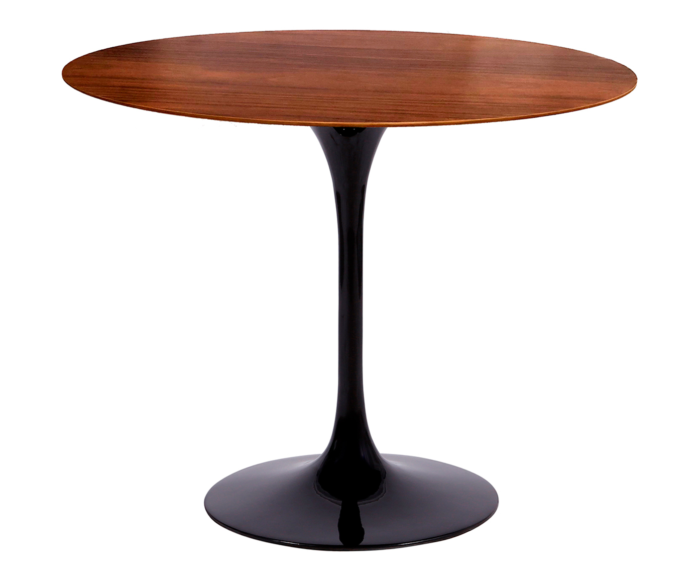 Mesa Saarinen Redonda Imbuia Base Preta - image 1