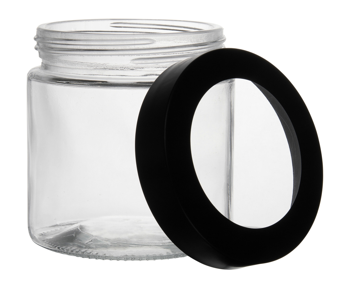 Pote com Visor na Tampa Basic Preto - 880ml image number 1