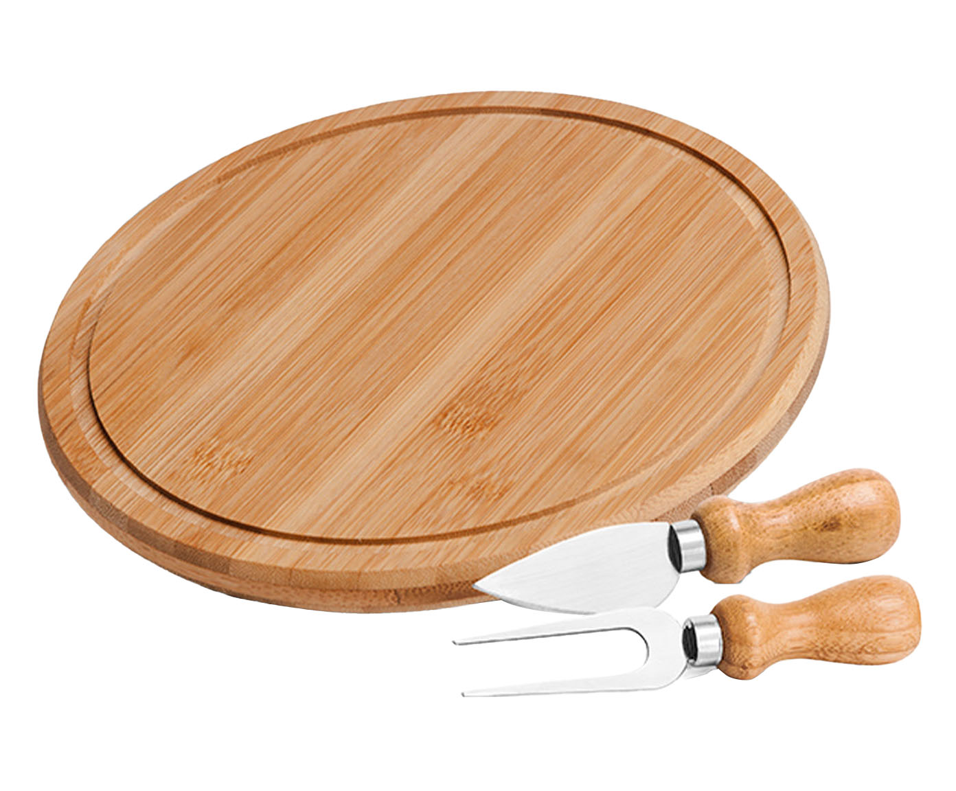 Jogo para Queijo em Bambu e Inox image number 0