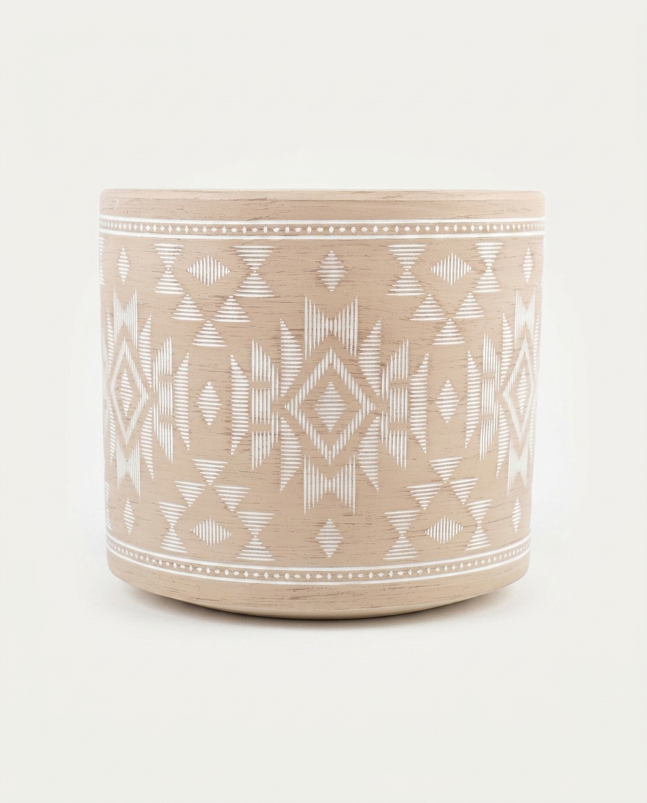 Cachepot Melani Bege Grande - image 1