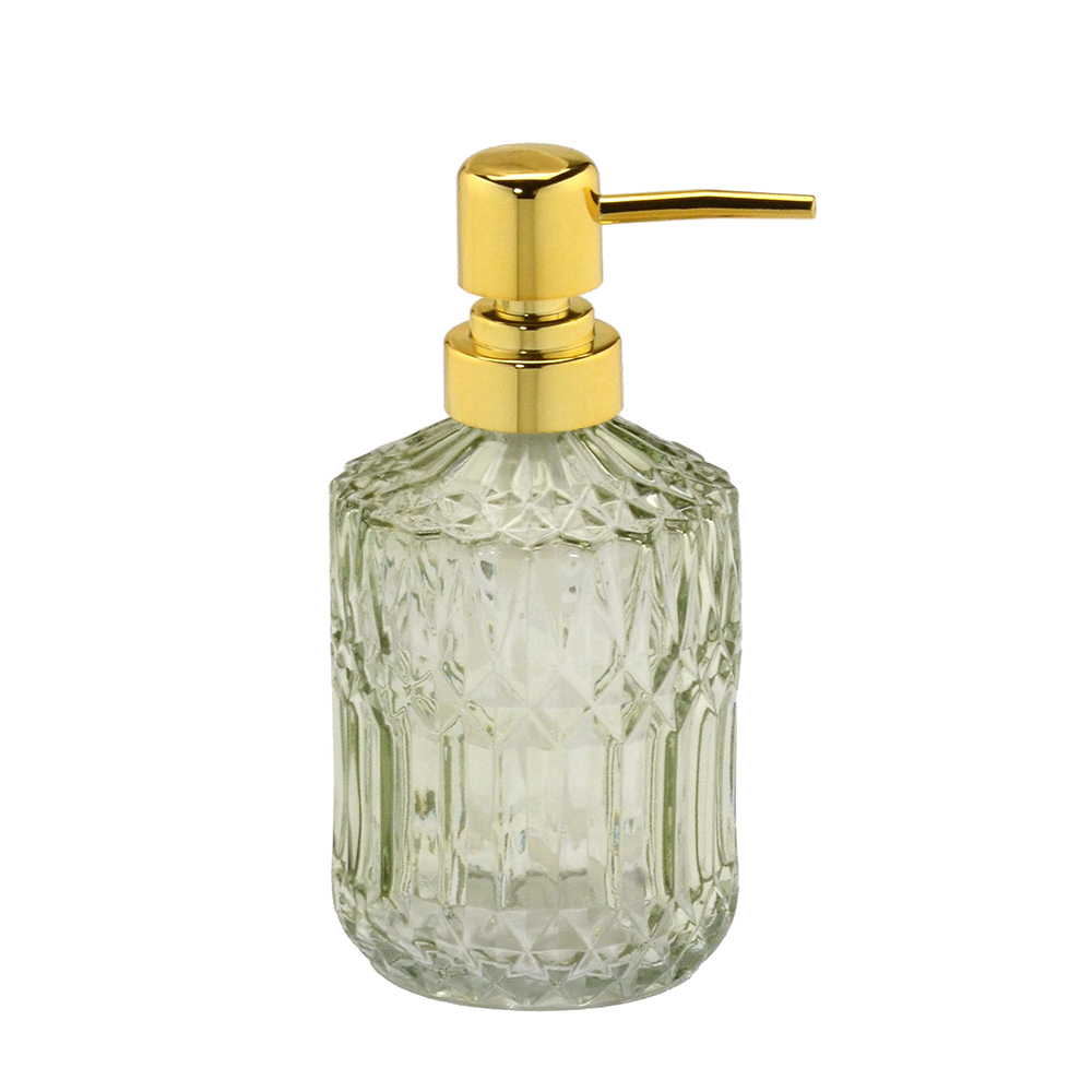 Dispenser de Sabonete Banheiro Verde e Dourado image number 0