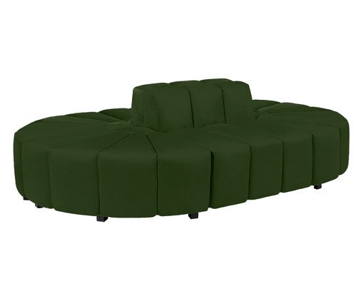 Jogo de Sof&aacute; em Veludo M&oacute;dulos Bud Verde VII image number 2