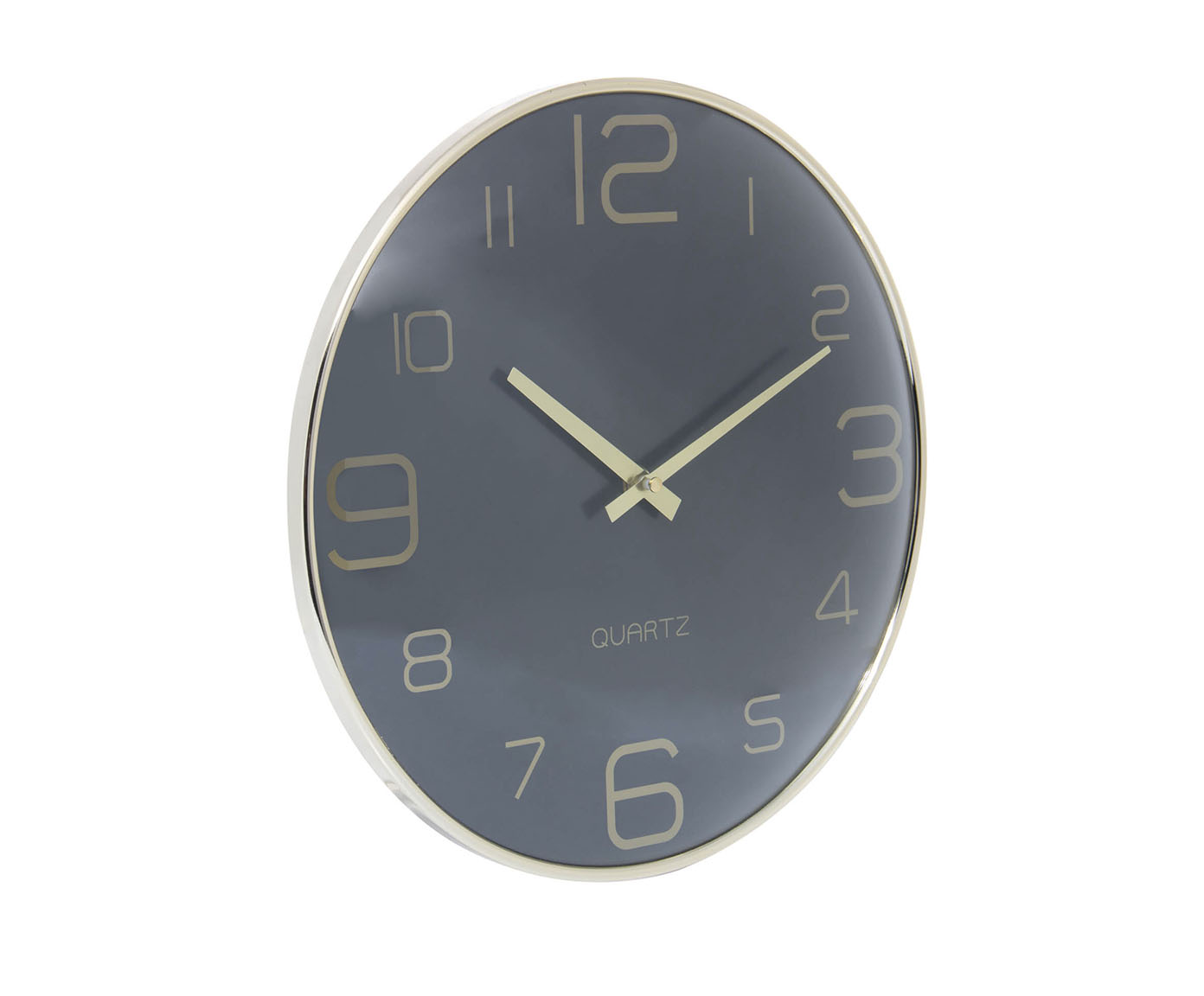 Rel&oacute;gio de Parede Chronos Preto com Dourado - image 1
