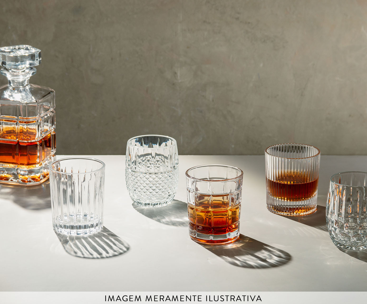 Jogo de Copos para Whisky Lines em Cristal image number 3