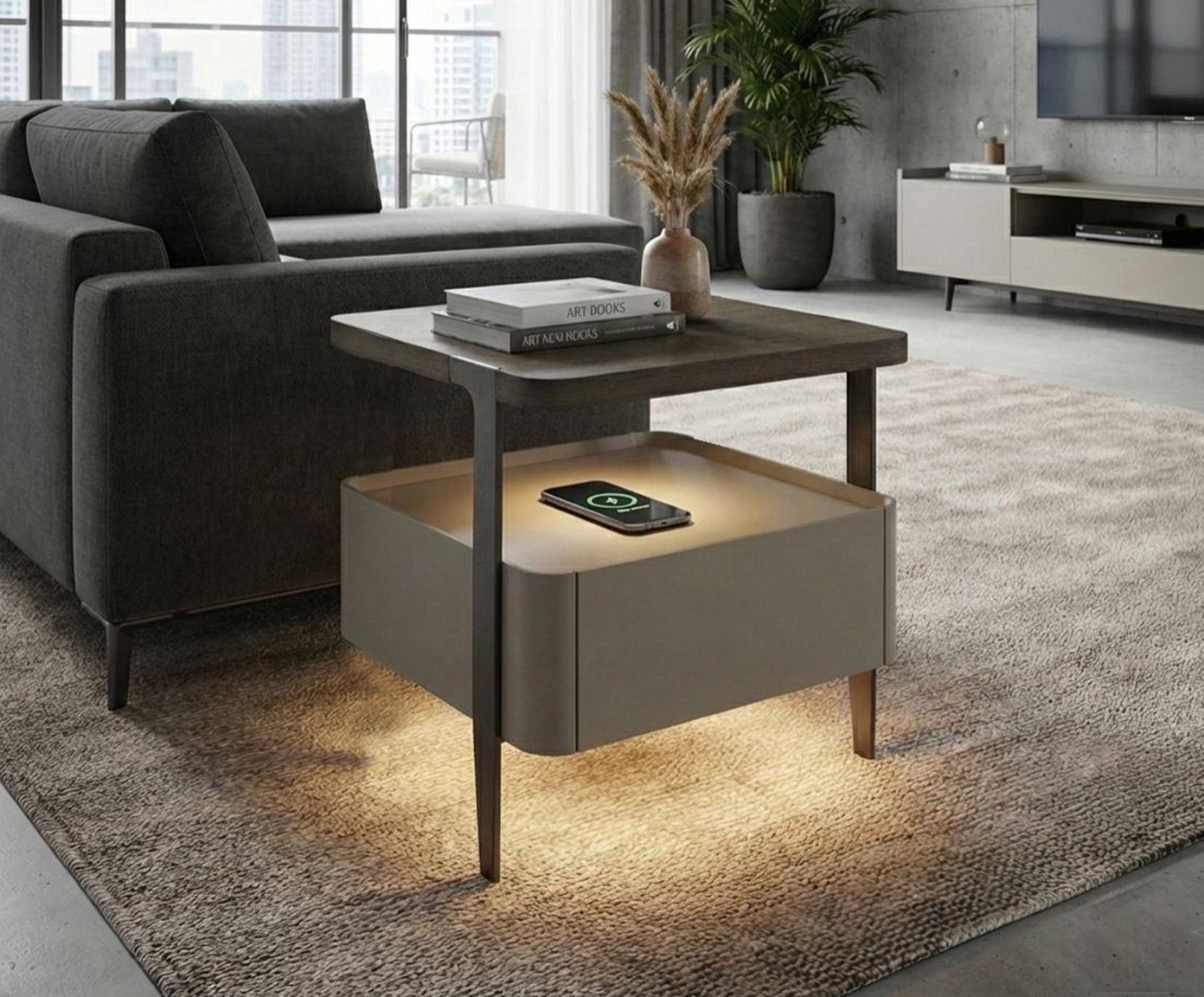 Mesa de Cabeceira Inteligente Smart Clean Cromio image number 4