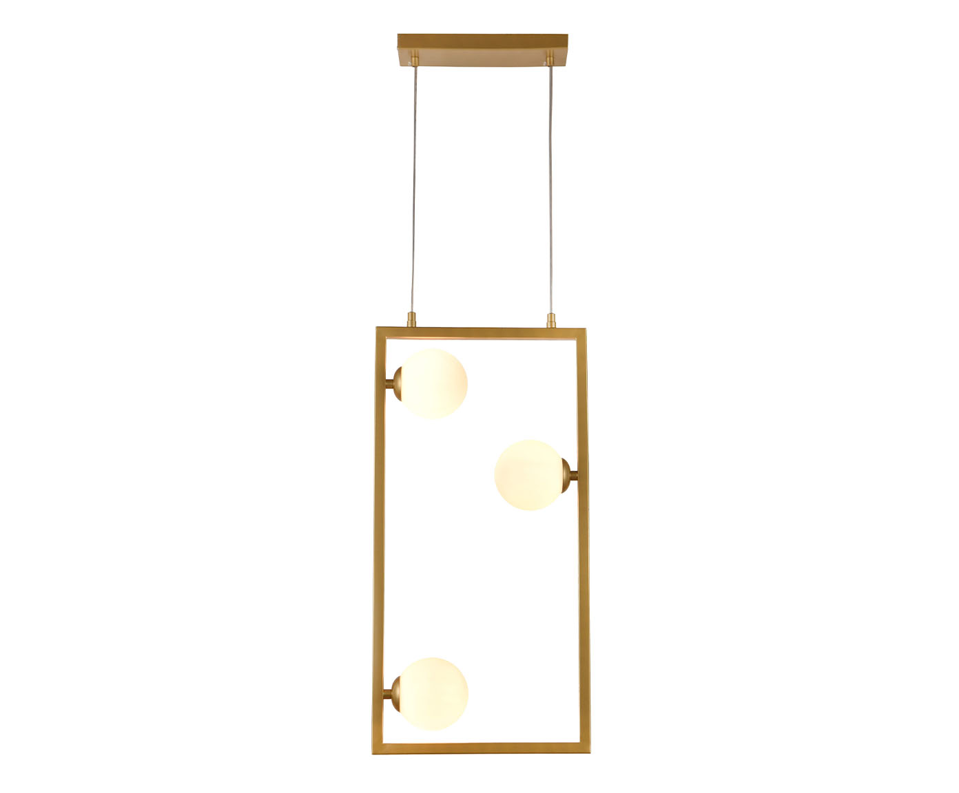 Pendente Balan&ccedil;o Dourado Branco Bivolt - 30X60X30cm image number 0
