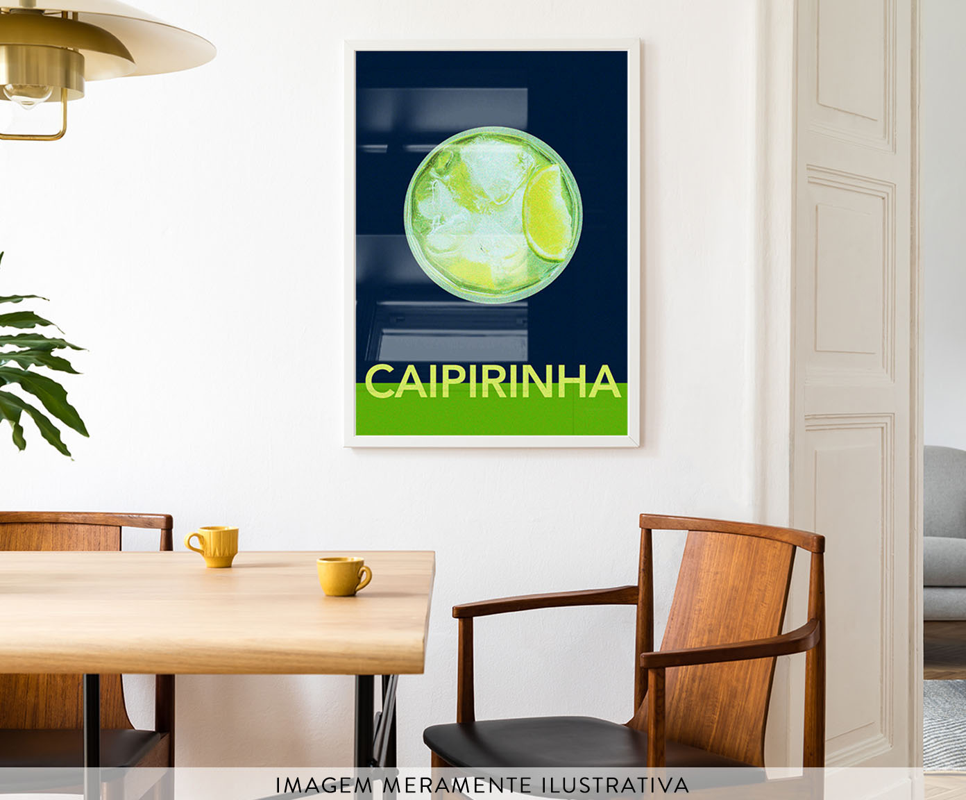 Quadro Caipirinha com Moldura Branca image number 2