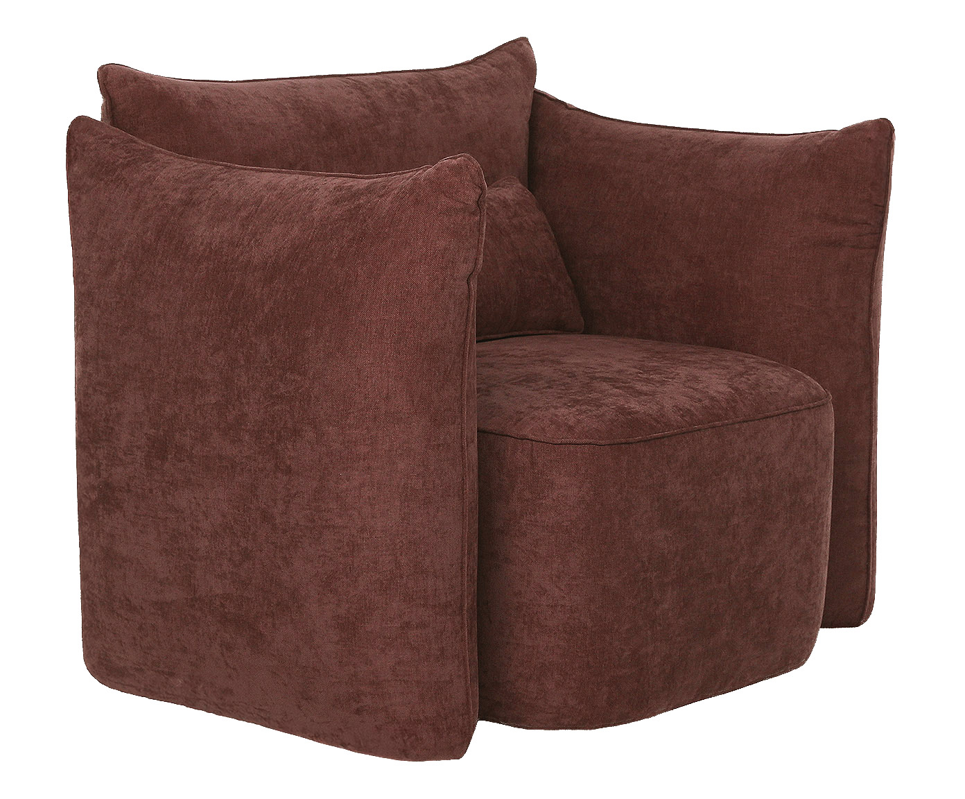 Poltrona Cuscino - Linh&atilde;o Estonado Bord&ocirc; - image 0