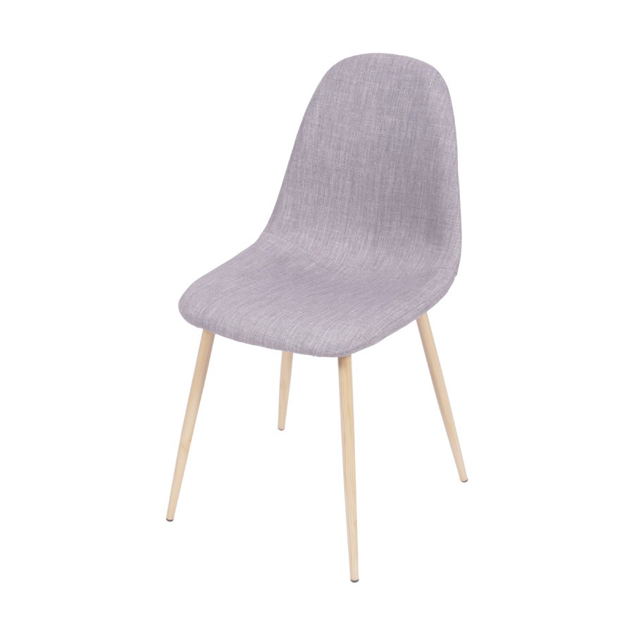 Cadeira em Linho Eames Layla Natural e Cinza - image 0