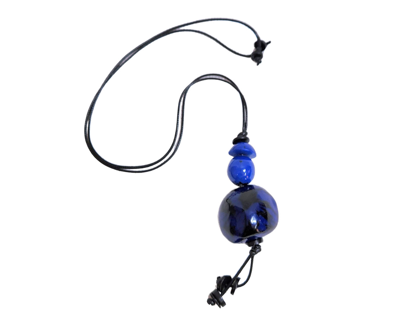 Colar Pingente Jarina Azul image number 0