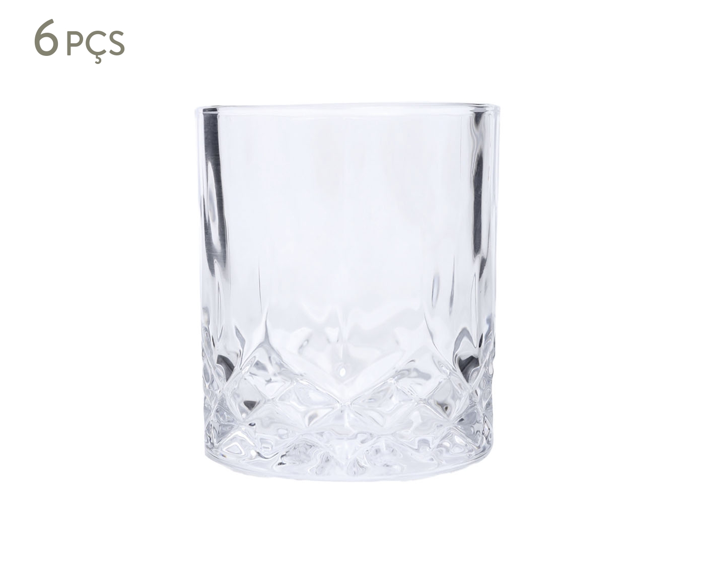 Jogo de Copos Whisky Vidro Incolor - 320ml image number 0