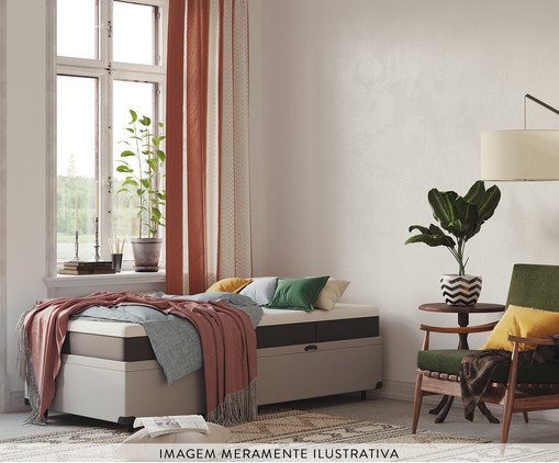 Cama Ba&uacute; Emma + Colch&atilde;o Emma Original Cinza - Solteiro image number 4