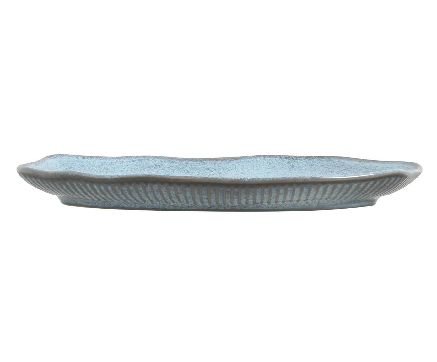 Jogo de Travessas Oval Rasa M&eacute;dia Bio Breeze Azul Claro image number 2