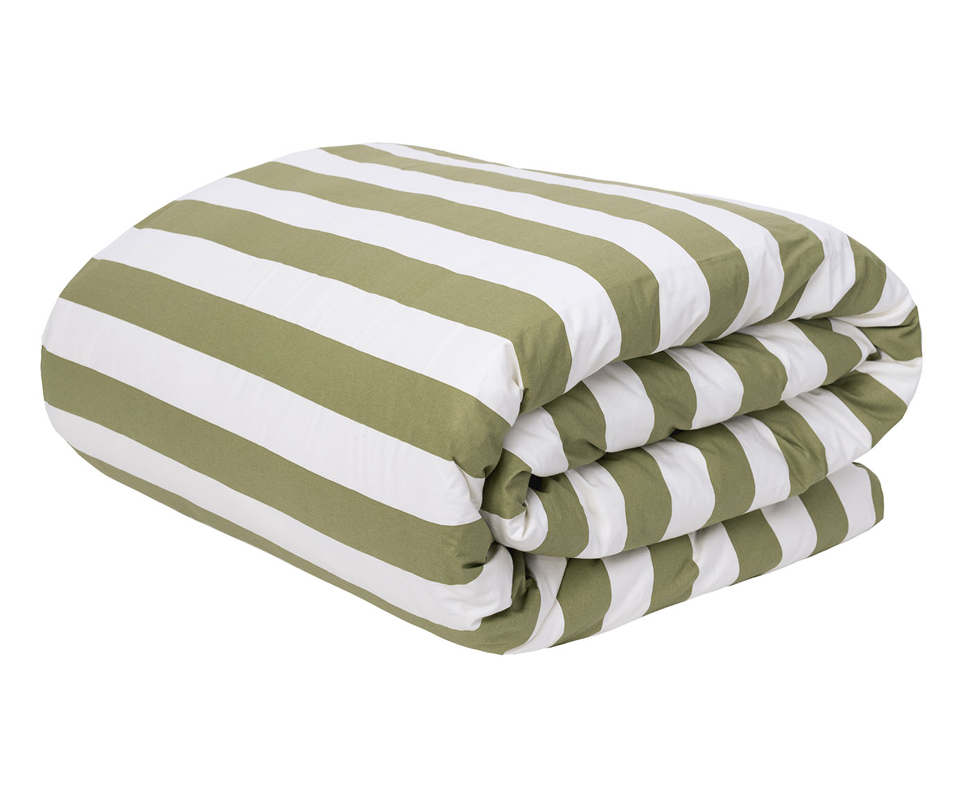 Duvet Listras Bold Verde Oliveira 200 Fios - image 1