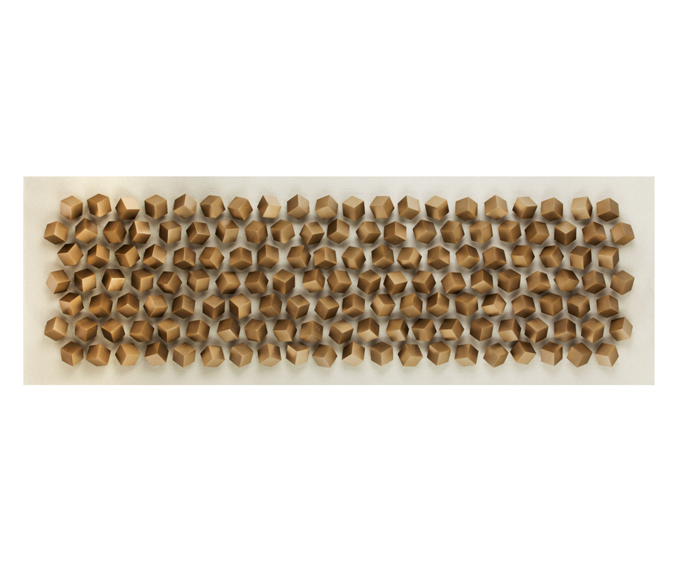 Quadro Big Cubes Dourado - image 0