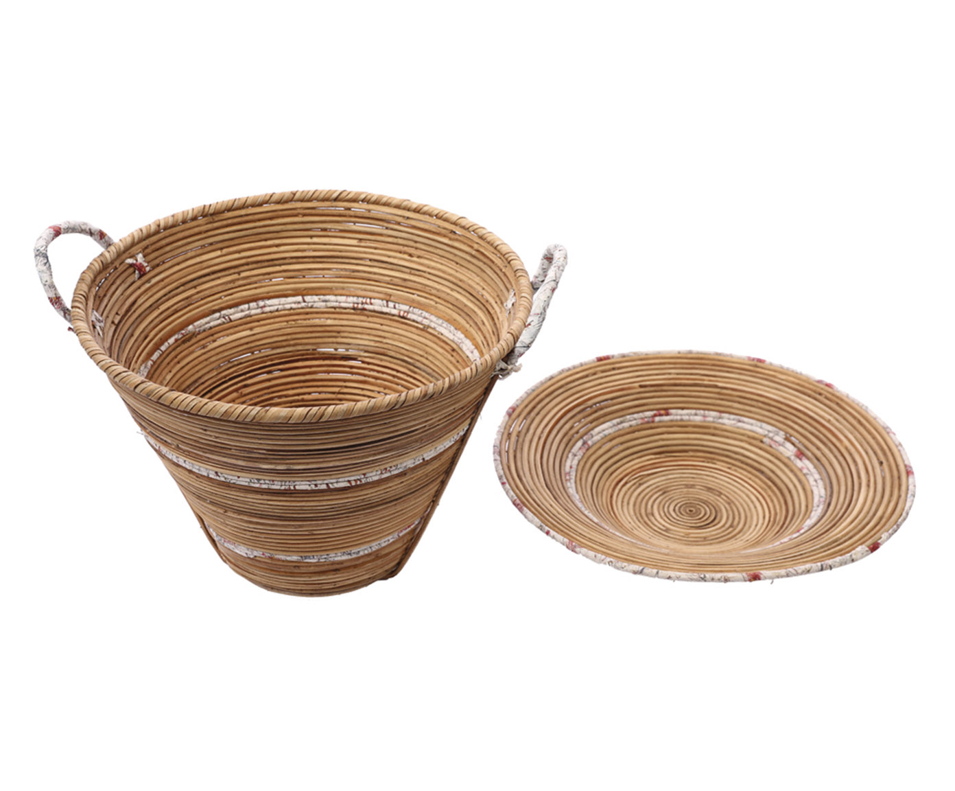 Cesto em Rattan Nature image number 3