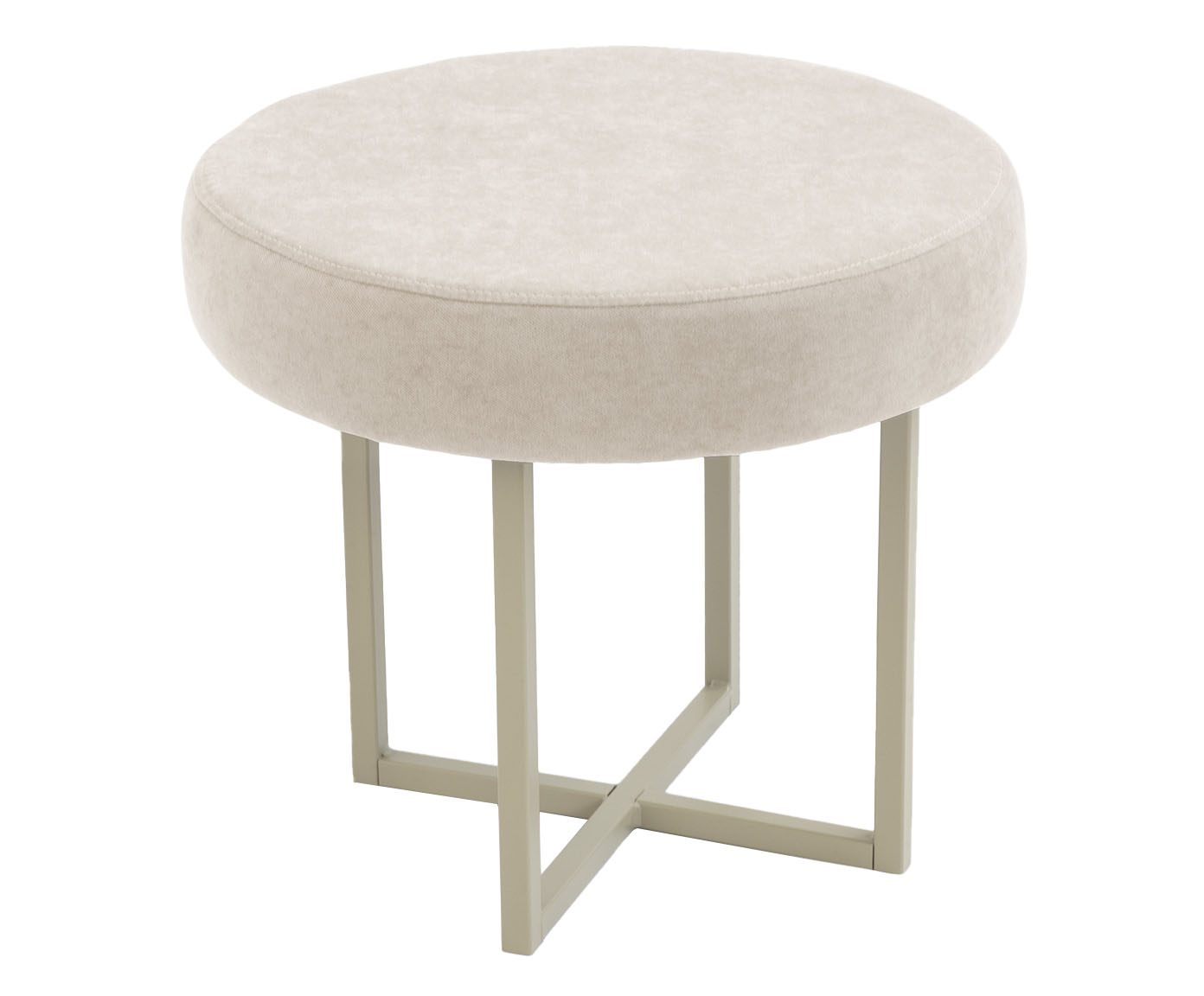 Pufe Modular Bola em Linho - Bege - image 0