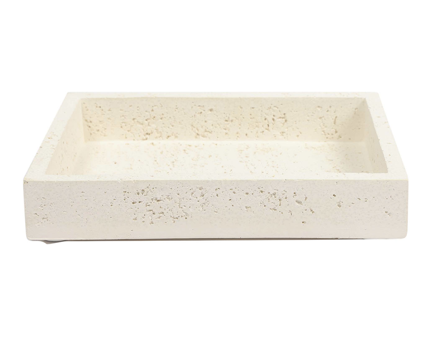 Bandeja Retangular Stone Classic Branco image number 0