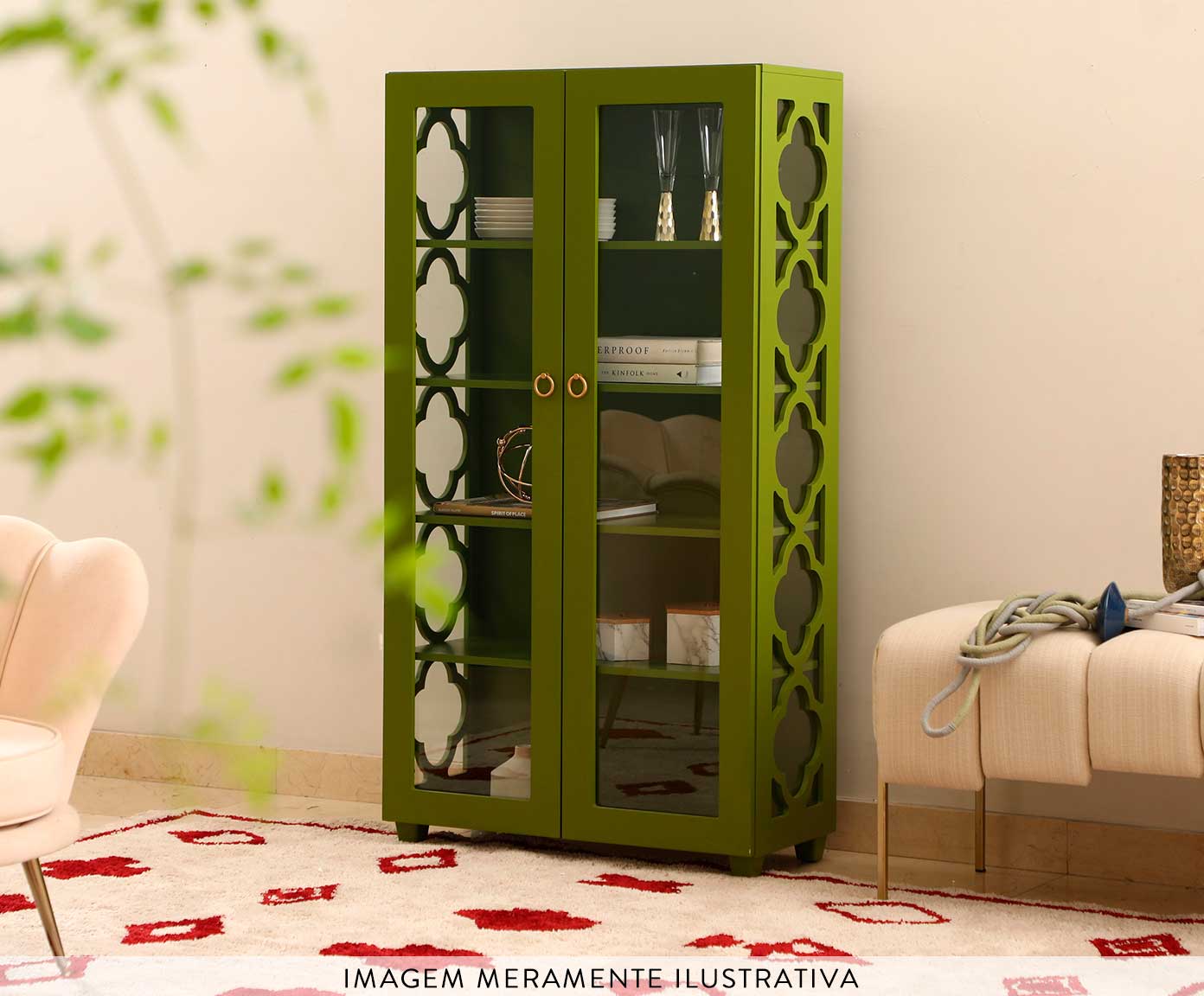 Cristaleira Portal Burlywood - Taupe image number 10