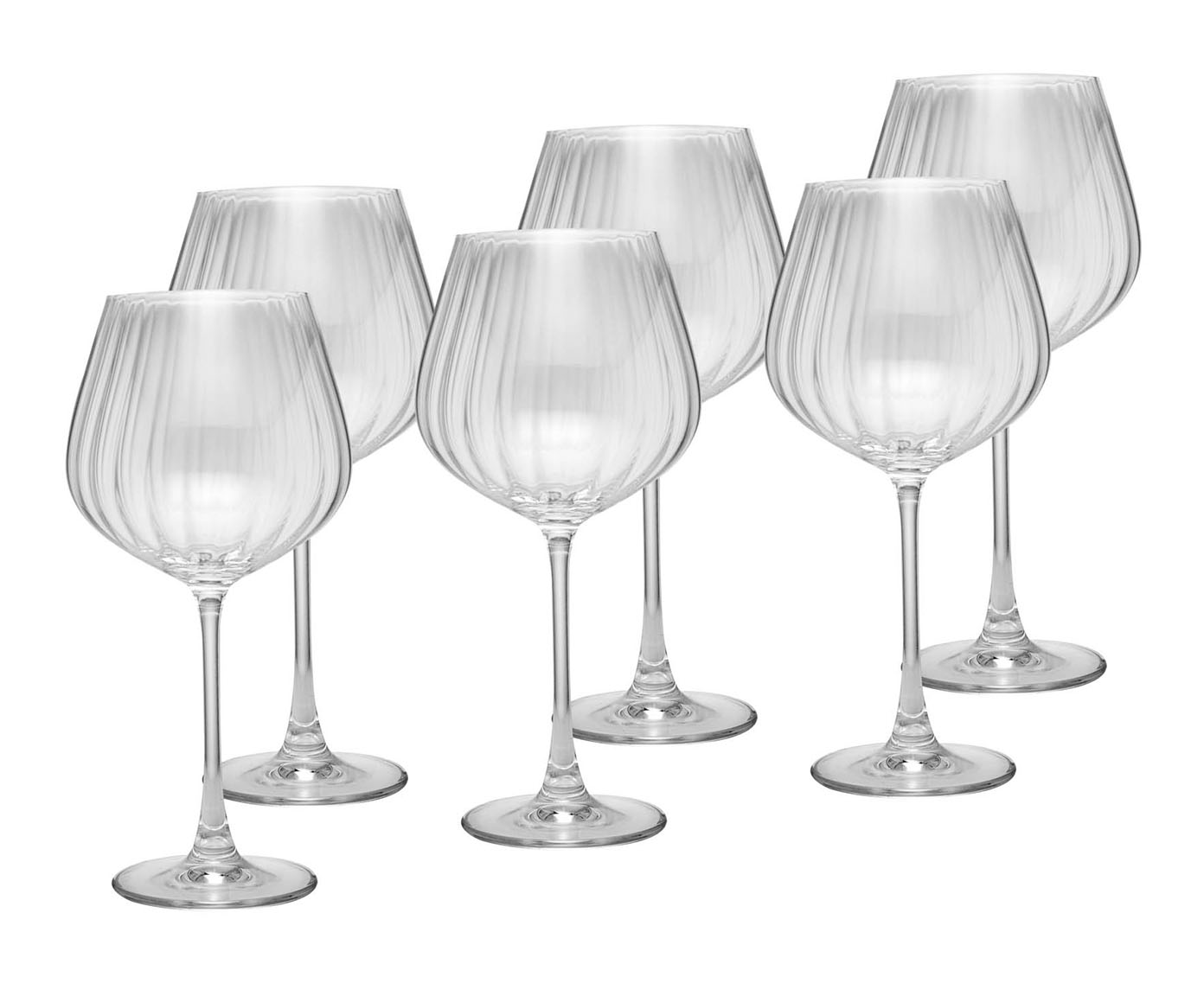 Jogo de Ta&ccedil;as para Vinho Columba Optic em Cristal II - image 1