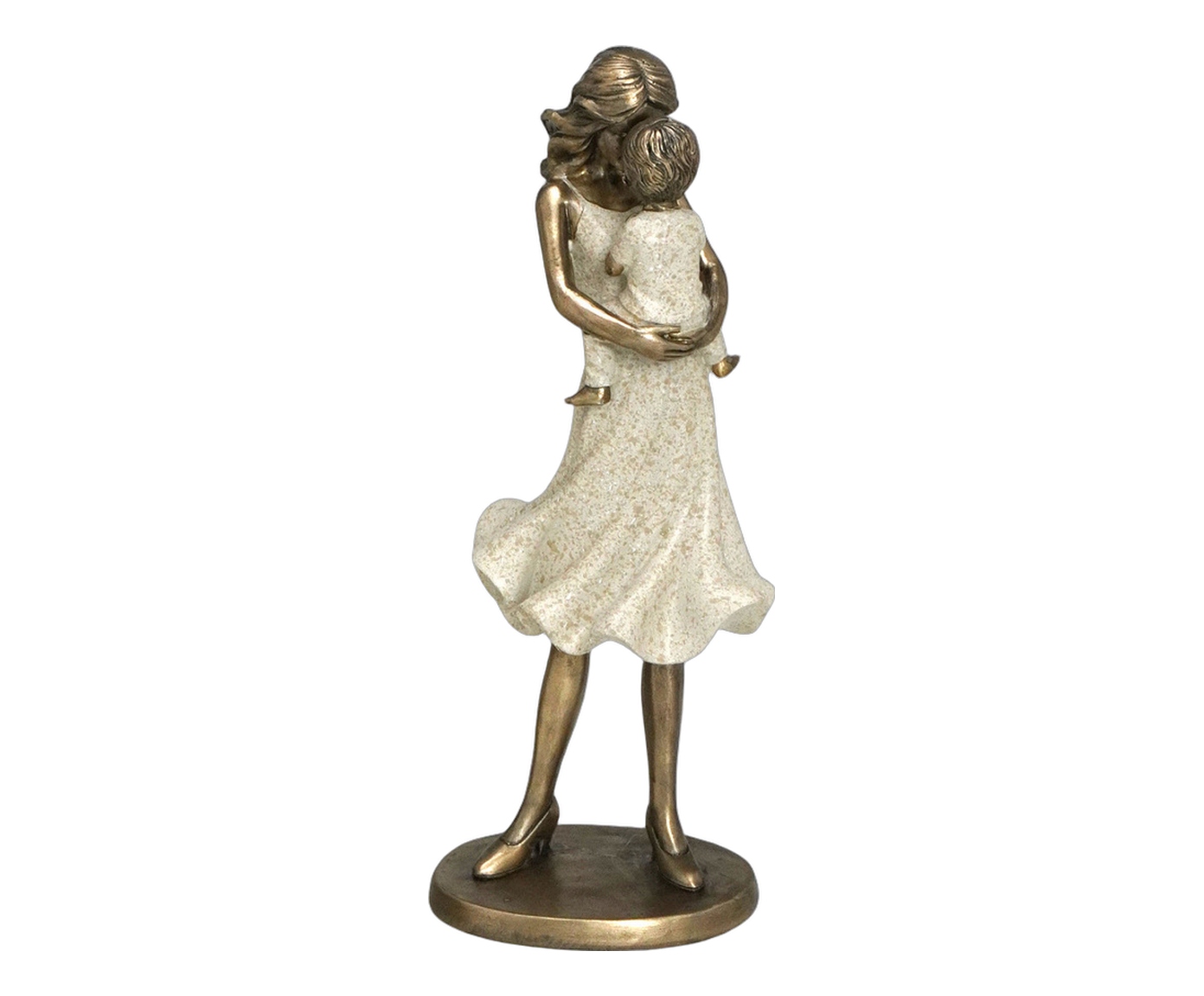 M&atilde;e e Filho Decorativo Colo Areia e Dourado - image 0