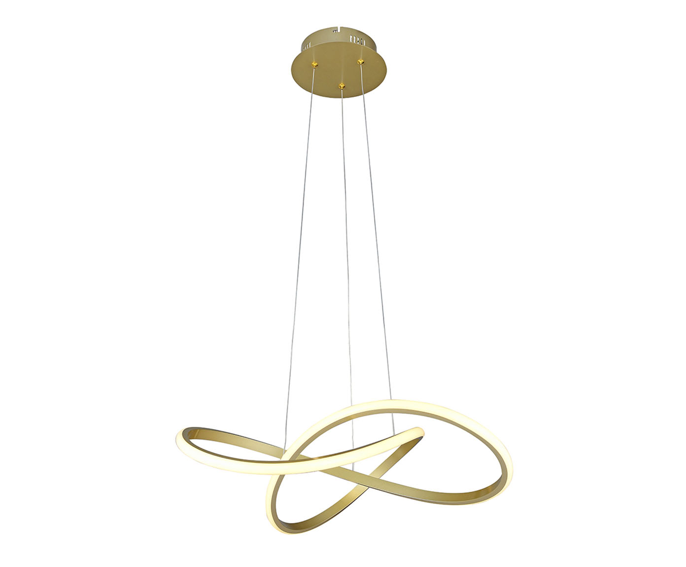 Pendente Fluire Dourado Bivolt image number 0