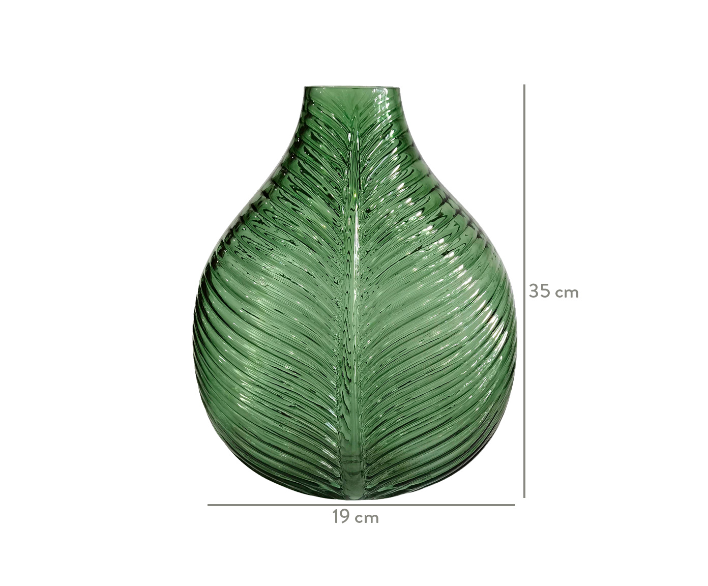 Vaso em Vidro Anna - Verde image number 2