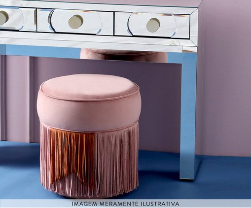 Puff Franja Composta - Rosa image number 6
