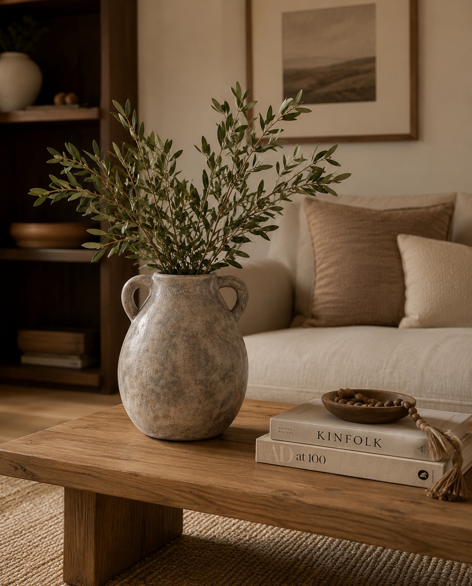 Vaso Decorativo Lymoria Cinza e Marrom image number 2