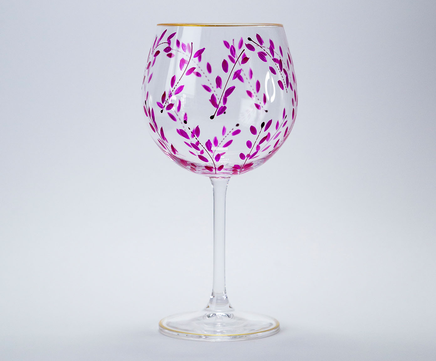 Ta&ccedil;a para Gin em Cristal Magenta - image 1