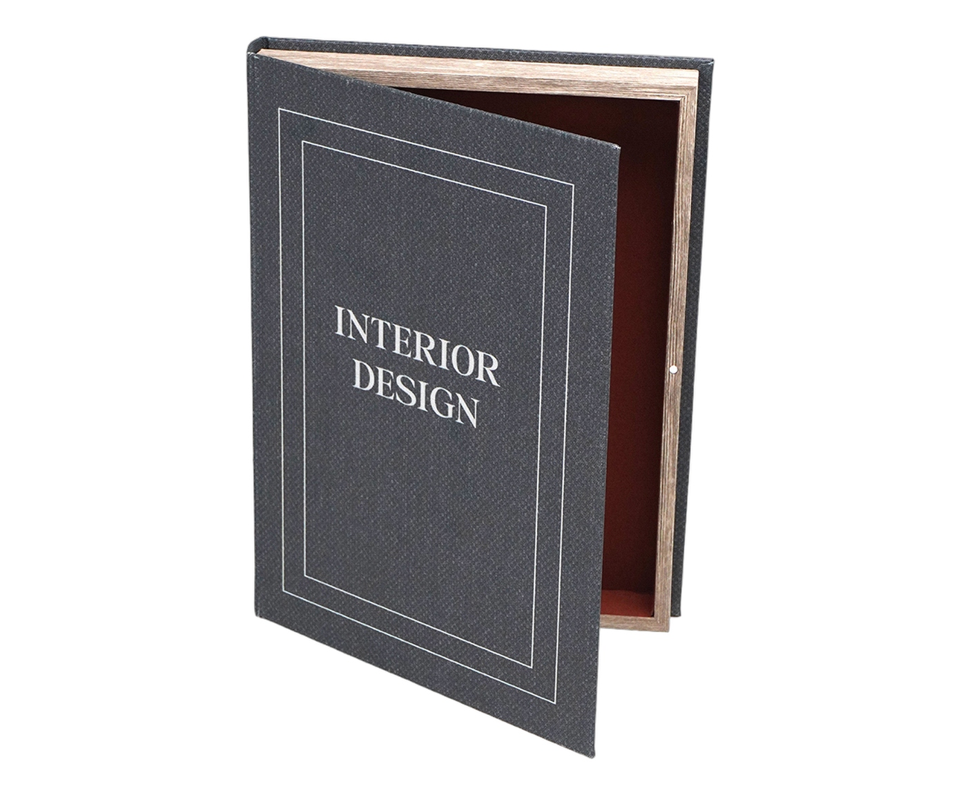 Caixa Decorativa Livro Interior Design Branco e Marrom image number 1