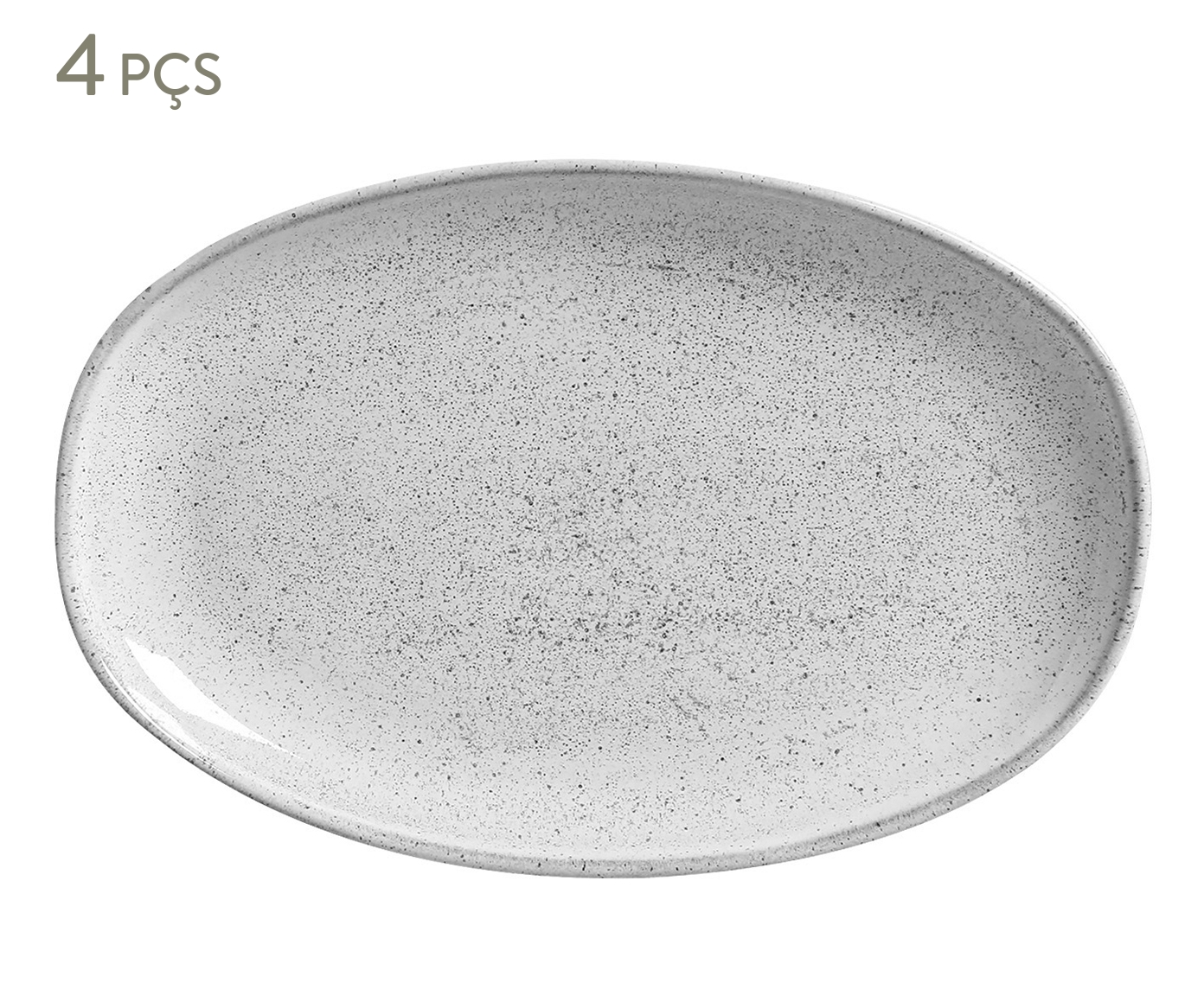 Jogo de Travessas Oval Org&acirc;nico Echo Branco image number 0