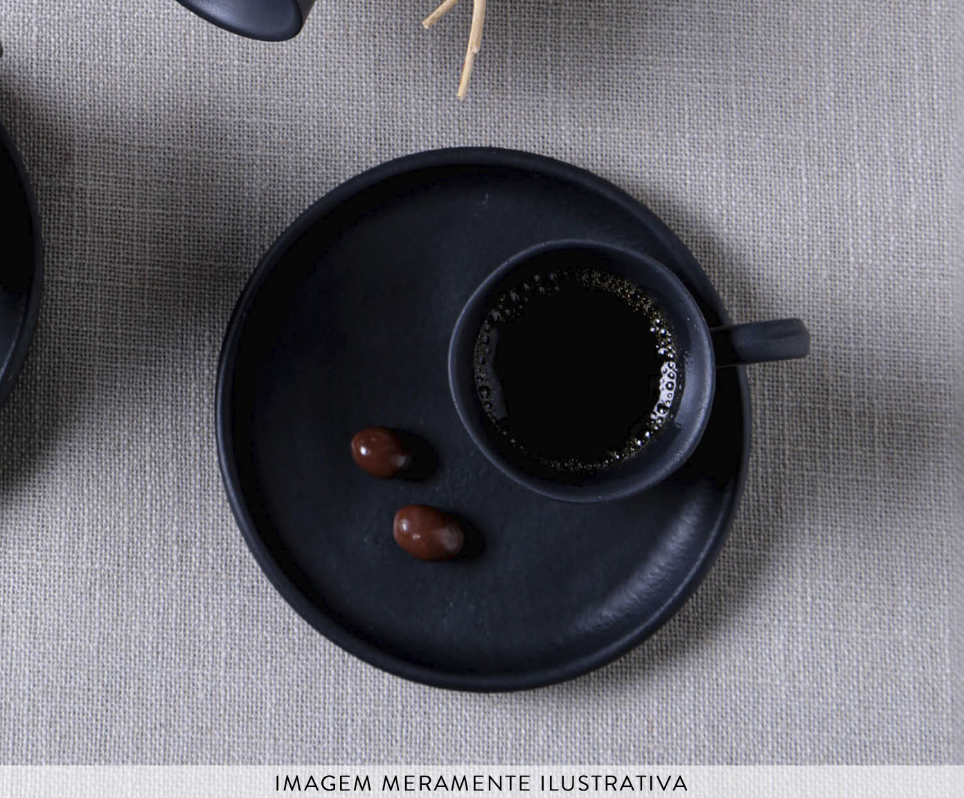 Jogo de X&iacute;caras para Caf&eacute; Org&acirc;nico Preto Matte image number 4