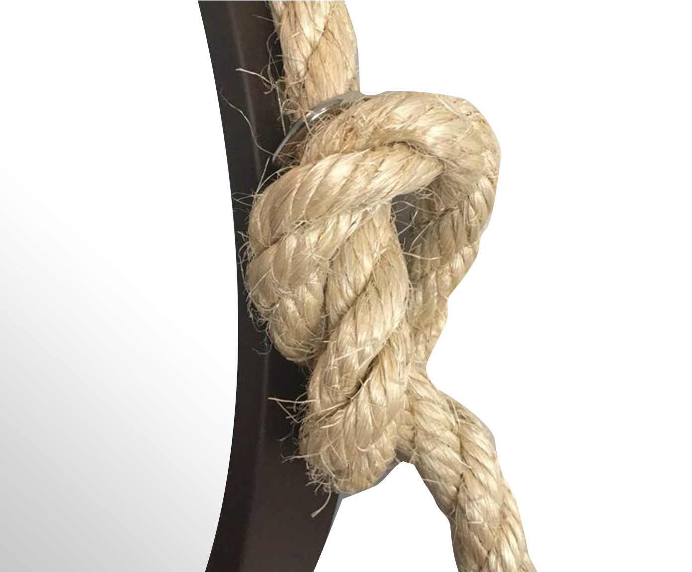 Espelho Adnet Rope com Al&ccedil;a em Sisal Marrom image number 1