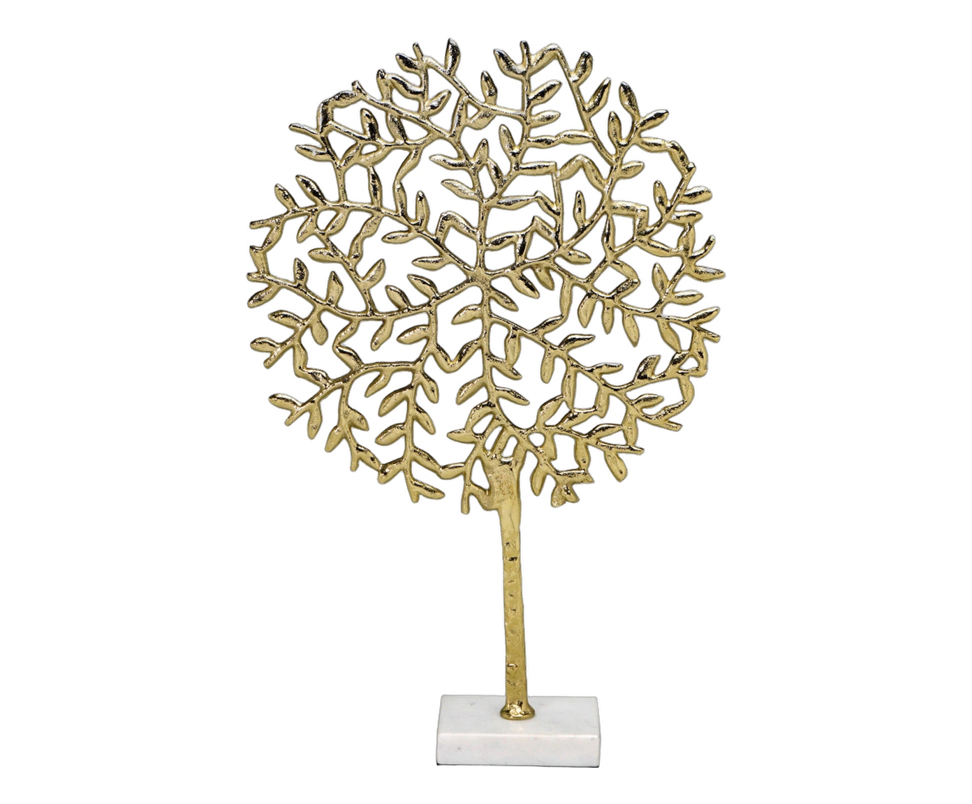 &Aacute;rvore da Vida Decorativa Arb&oacute;rea Branco e Dourado image number 0