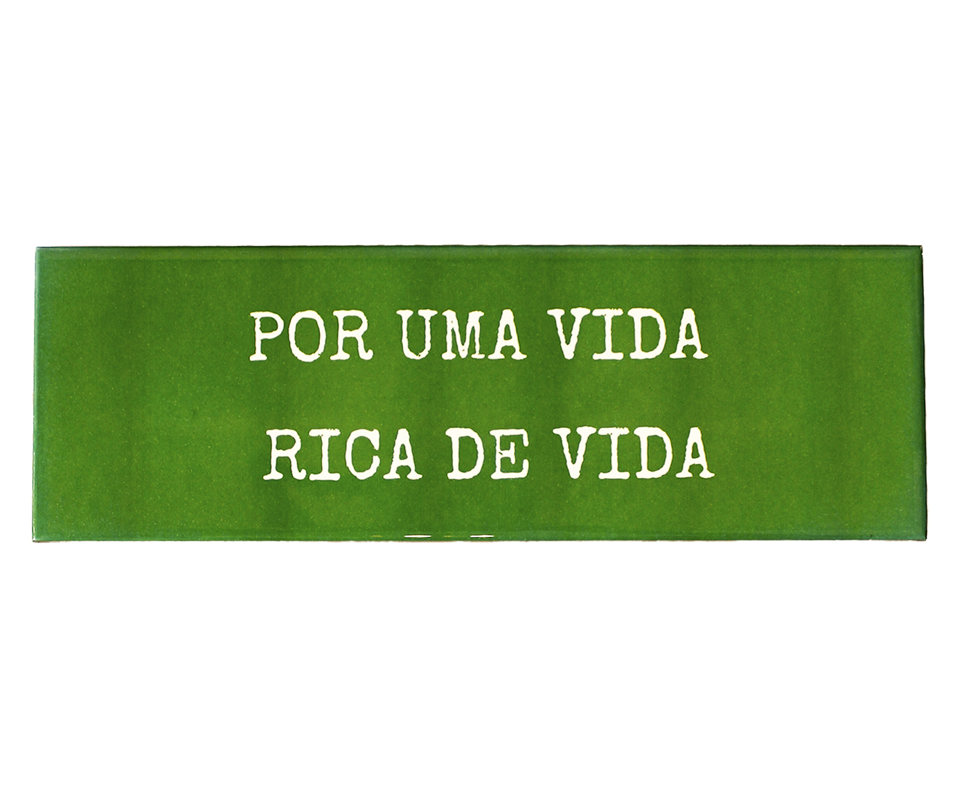 Azulejo Decorativo "Por uma vida Rica" - image 0