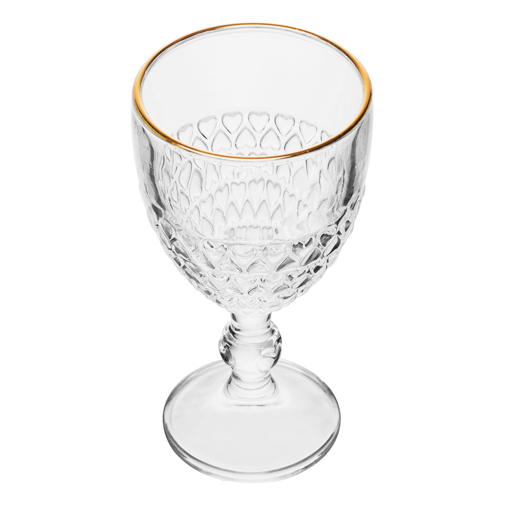 Jogo de Jarra com Ta&ccedil;as para &Aacute;gua Cora&ccedil;&atilde;o Fio Dourado - 3 P&ccedil;s image number 1