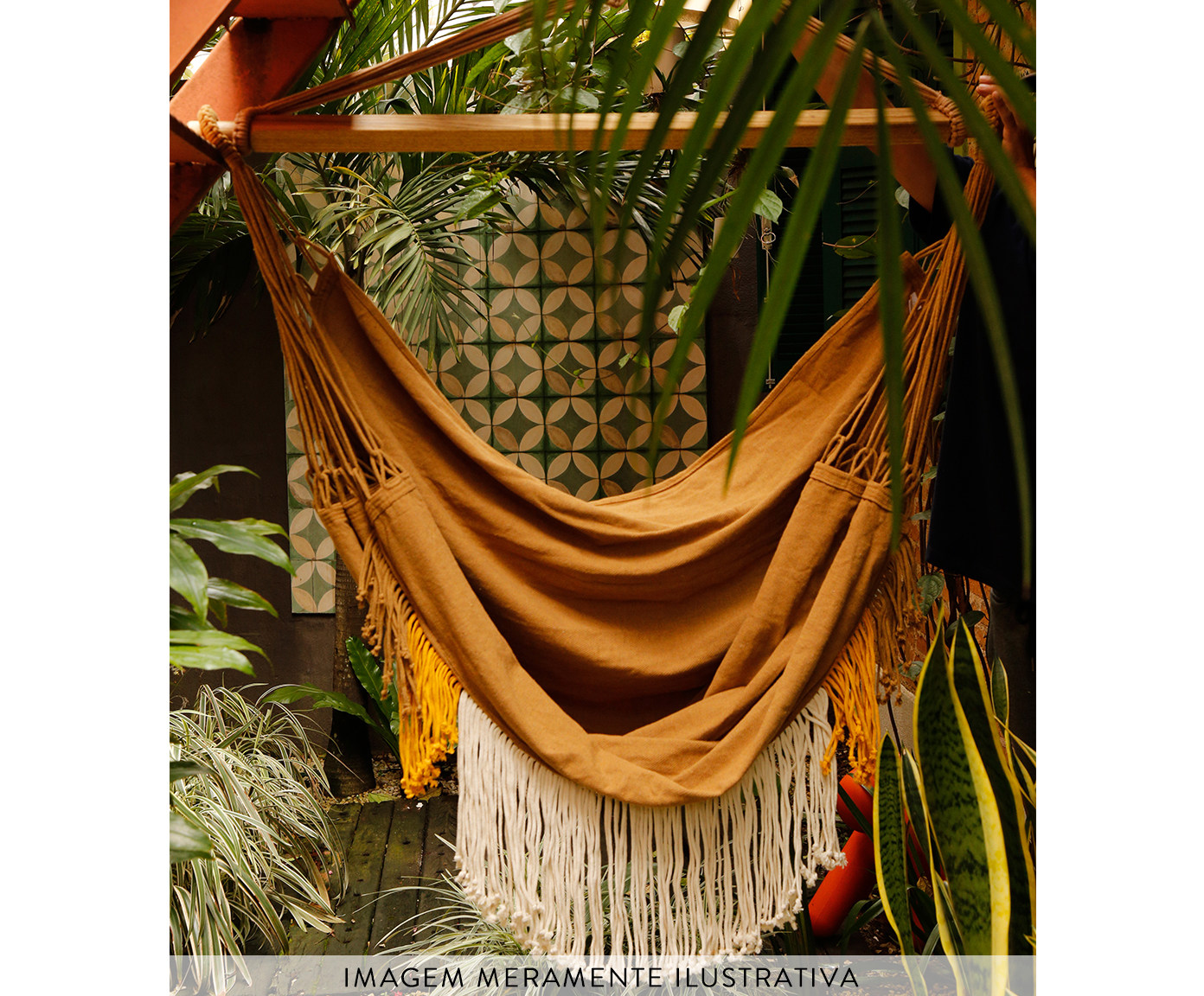 Poltrona Suspensa com Tassel Tri Tribo - Areia image number 4